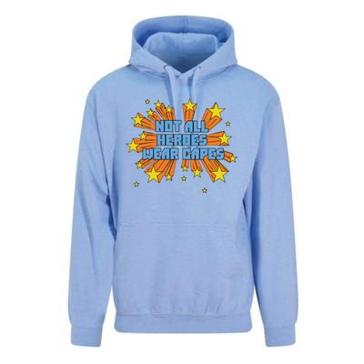 Not All Heroes Wear Capes Homage Dr. Amy Acton Unisex Surf Hoodie