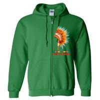 Native American Heritage Headdress Feathers Native American Indian Tradition Full Zip Hoodie