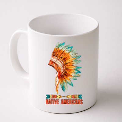 Native American Heritage Headdress Feathers Native American Indian Tradition Coffee Mug