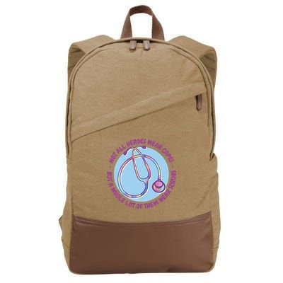 Not All Heroes Wear Capes But A Whole Lot Of Them Wear Scrubs Cotton Canvas Backpack