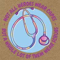 Not All Heroes Wear Capes But A Whole Lot Of Them Wear Scrubs Cotton Canvas Backpack
