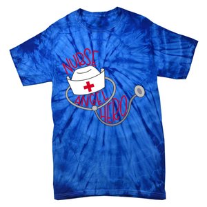 Nurse Angel Hero With Nurses Cap And Stethoscope Great Gift Tie-Dye T-Shirt