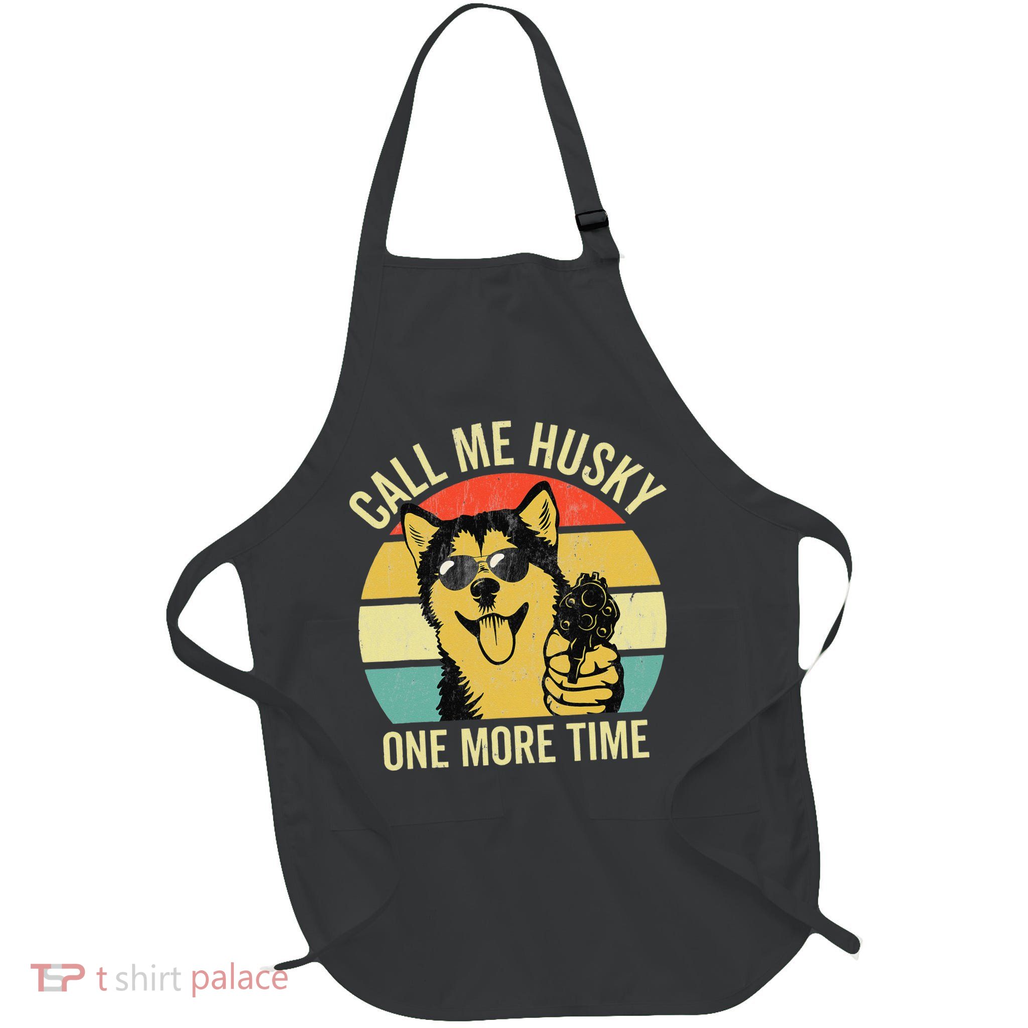 Not A Husky Funny Alaskan Malamute Gifts Dog Lover Gift Full-Length Apron With Pockets