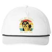 Not A Husky Funny Alaskan Malamute Gifts Dog Lover Gift Snapback Five-Panel Rope Hat