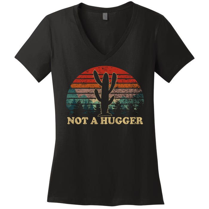 Not A Hugger Women's V-Neck T-Shirt