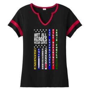 Not All Heroes Wear Capes Tribute Limited Edition Ladies Halftime Notch Neck Tee