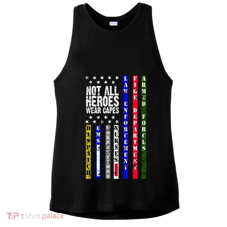 Not All Heroes Wear Capes Tribute Limited Edition Ladies PosiCharge Tri-Blend Wicking Tank