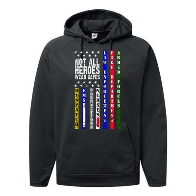 Not All Heroes Wear Capes Tribute Limited Edition Performance Fleece Hoodie