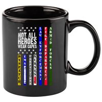 Not All Heroes Wear Capes Tribute Limited Edition 11oz C Handle Ceramic Mug