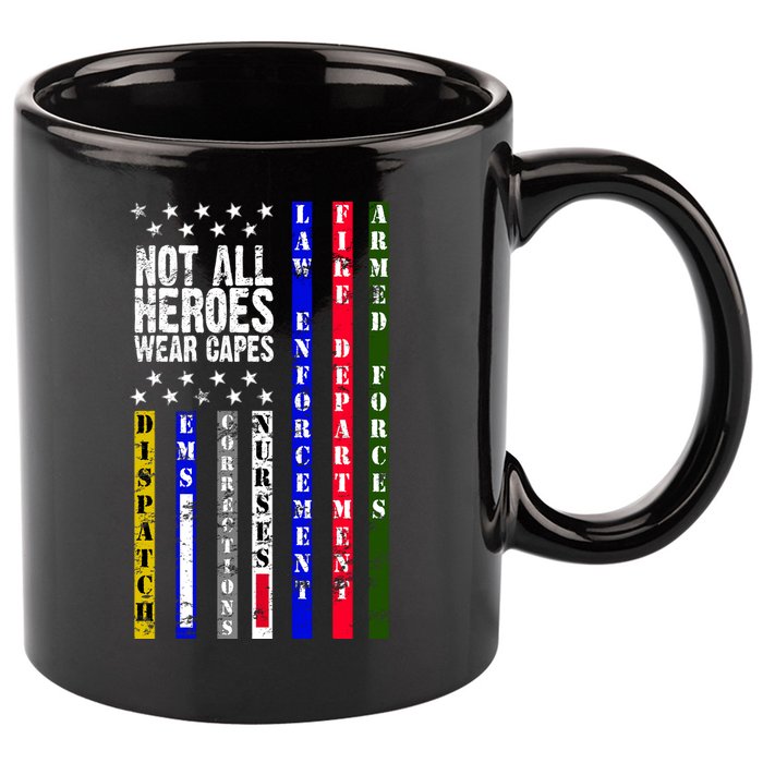 Not All Heroes Wear Capes Tribute Limited Edition 11oz C Handle Ceramic Mug
