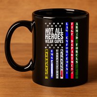 Not All Heroes Wear Capes Tribute Limited Edition 11oz C Handle Ceramic Mug
