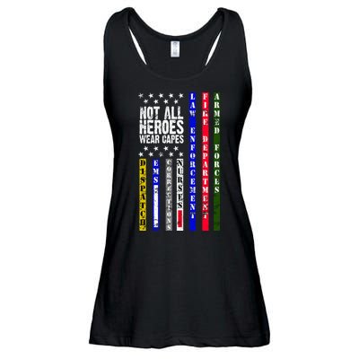 Not All Heroes Wear Capes Tribute Limited Edition Ladies Essential Flowy Tank