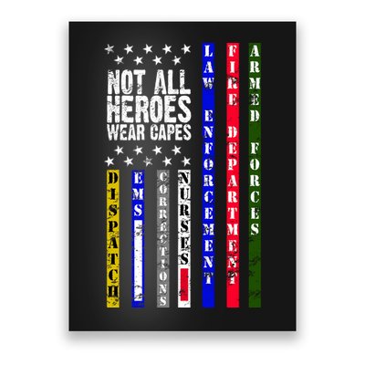 Not All Heroes Wear Capes Tribute Limited Edition Poster