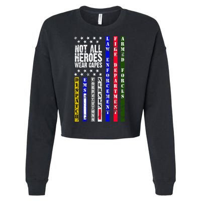 Not All Heroes Wear Capes Tribute Limited Edition Cropped Pullover Crew