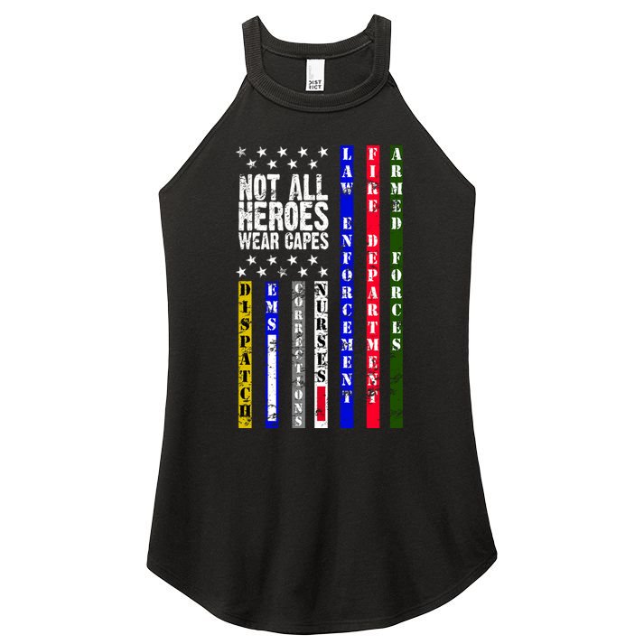 Not All Heroes Wear Capes Tribute Limited Edition Women's Perfect Tri Rocker Tank
