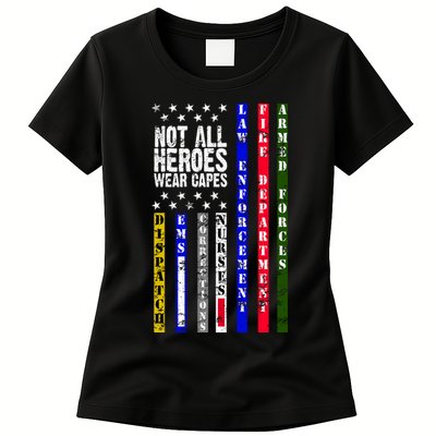 Not All Heroes Wear Capes Tribute Limited Edition Womens T-Shirt