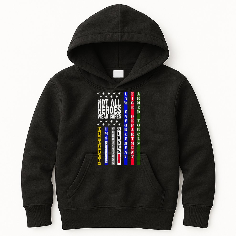 Not All Heroes Wear Capes Tribute Limited Edition Kids Hoodie