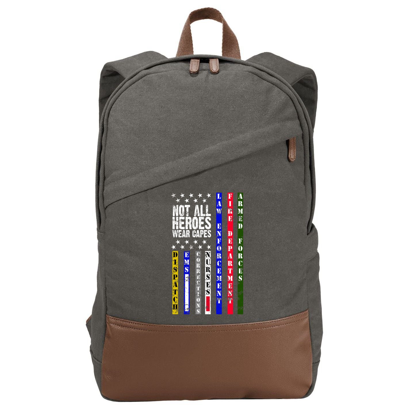 Not All Heroes Wear Capes Tribute Limited Edition Cotton Canvas Backpack