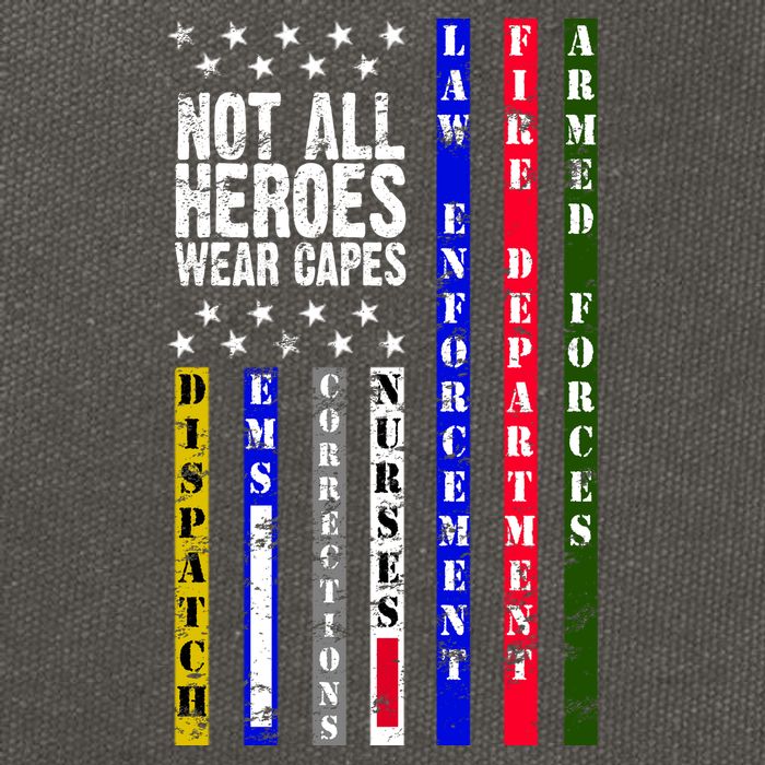 Not All Heroes Wear Capes Tribute Limited Edition Cotton Canvas Backpack
