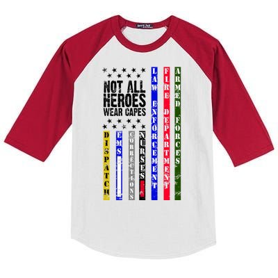 Not All Heroes Wear Capes Tribute Limited Edition Kids Colorblock Raglan Jersey