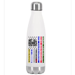 Not All Heroes Wear Capes Tribute Limited Edition Stainless Steel Insulated Water Bottle