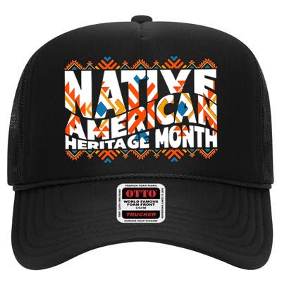 Native American Heritage Month High Crown Mesh Back Trucker Hat