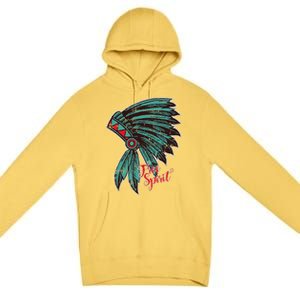 Native American Indian Free Spirit Awesome Halloween Gift Premium Pullover Hoodie