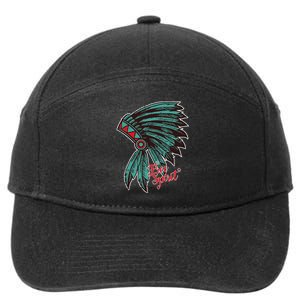 Native American Indian Free Spirit Awesome Halloween Gift 7-Panel Snapback Hat