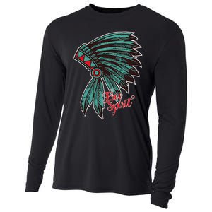 Native American Indian Free Spirit Awesome Halloween Gift Cooling Performance Long Sleeve Crew