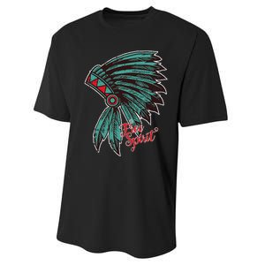 Native American Indian Free Spirit Awesome Halloween Gift Performance Sprint T-Shirt