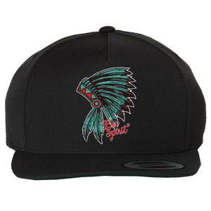 Native American Indian Free Spirit Awesome Halloween Gift Wool Snapback Cap