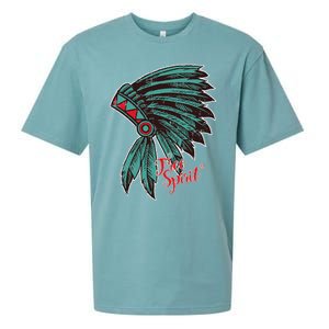 Native American Indian Free Spirit Awesome Halloween Gift Sueded Cloud Jersey T-Shirt