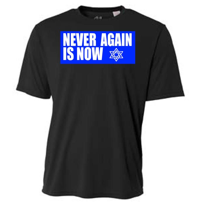 Never Again Is Now Jewish Israel Pride Am Yisrael Chai Cooling Performance Crew T-Shirt