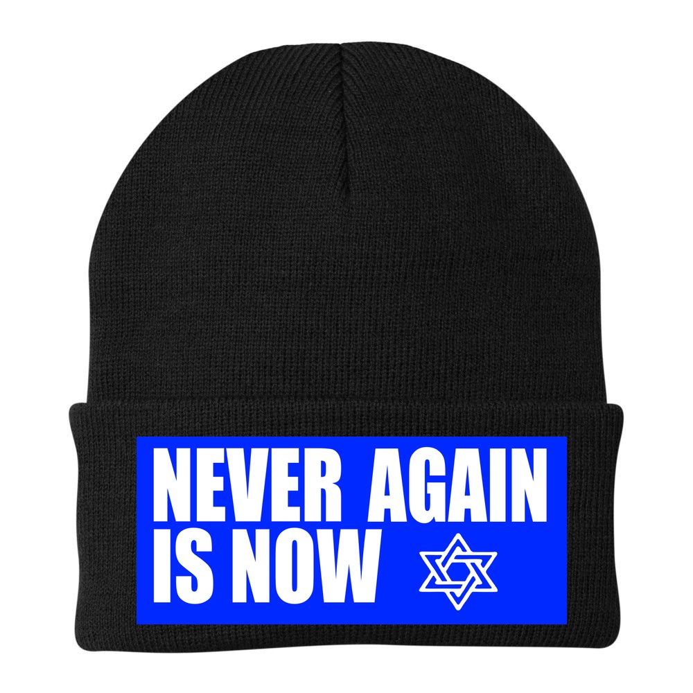 Never Again Is Now Jewish Israel Pride Am Yisrael Chai Beanie