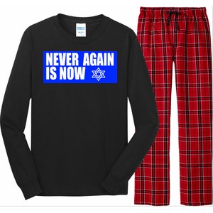 Never Again Is Now Jewish Israel Pride Am Yisrael Chai Long Sleeve Pajama Set