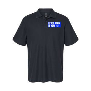 Never Again Is Now Jewish Israel Pride Am Yisrael Chai Softstyle Adult Sport Polo