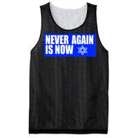 Never Again Is Now Jewish Israel Pride Am Yisrael Chai Mesh Reversible Basketball Jersey Tank