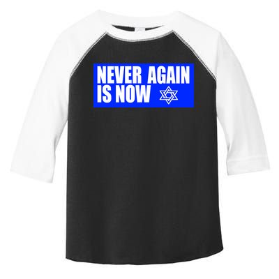 Never Again Is Now Jewish Israel Pride Am Yisrael Chai Toddler Fine Jersey T-Shirt