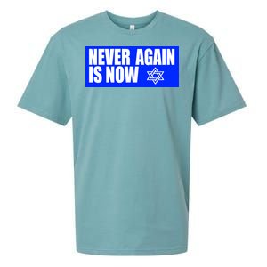 Never Again Is Now Jewish Israel Pride Am Yisrael Chai Sueded Cloud Jersey T-Shirt