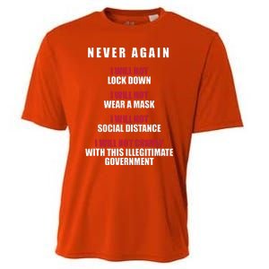 Never Again I Will Not Comply Cant Believe This Government Cooling Performance Crew T-Shirt