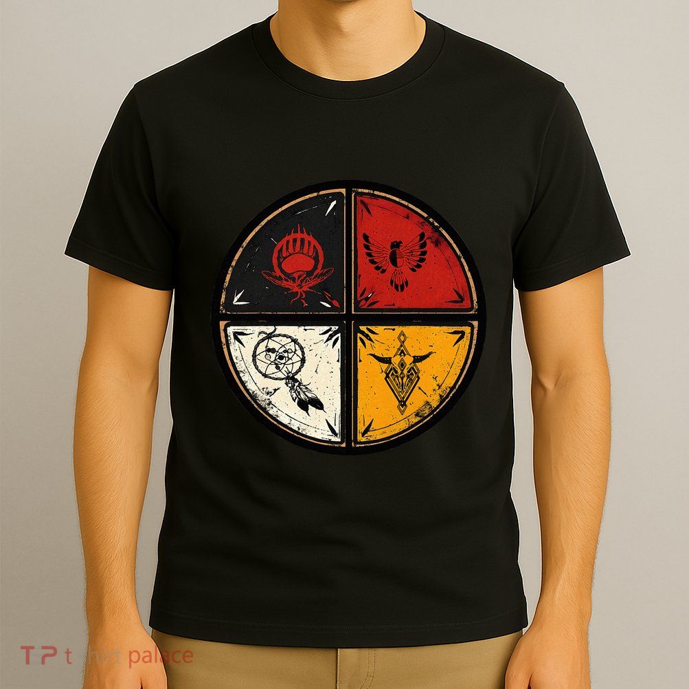 Native American Indian Medicine Wheel T-Shirt