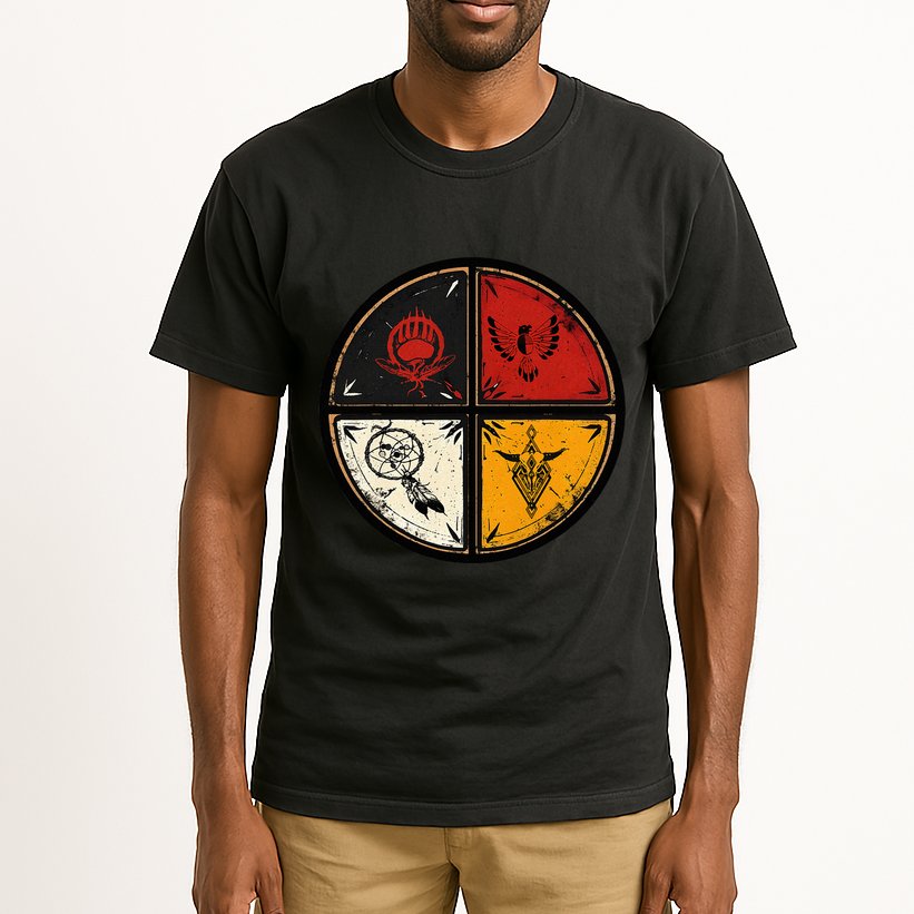 Native American Indian Medicine Wheel Tall T-Shirt