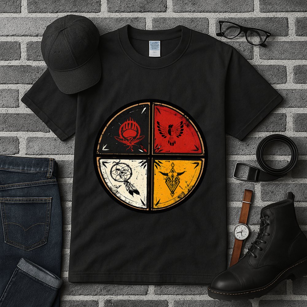 Native American Indian Medicine Wheel Tall T-Shirt