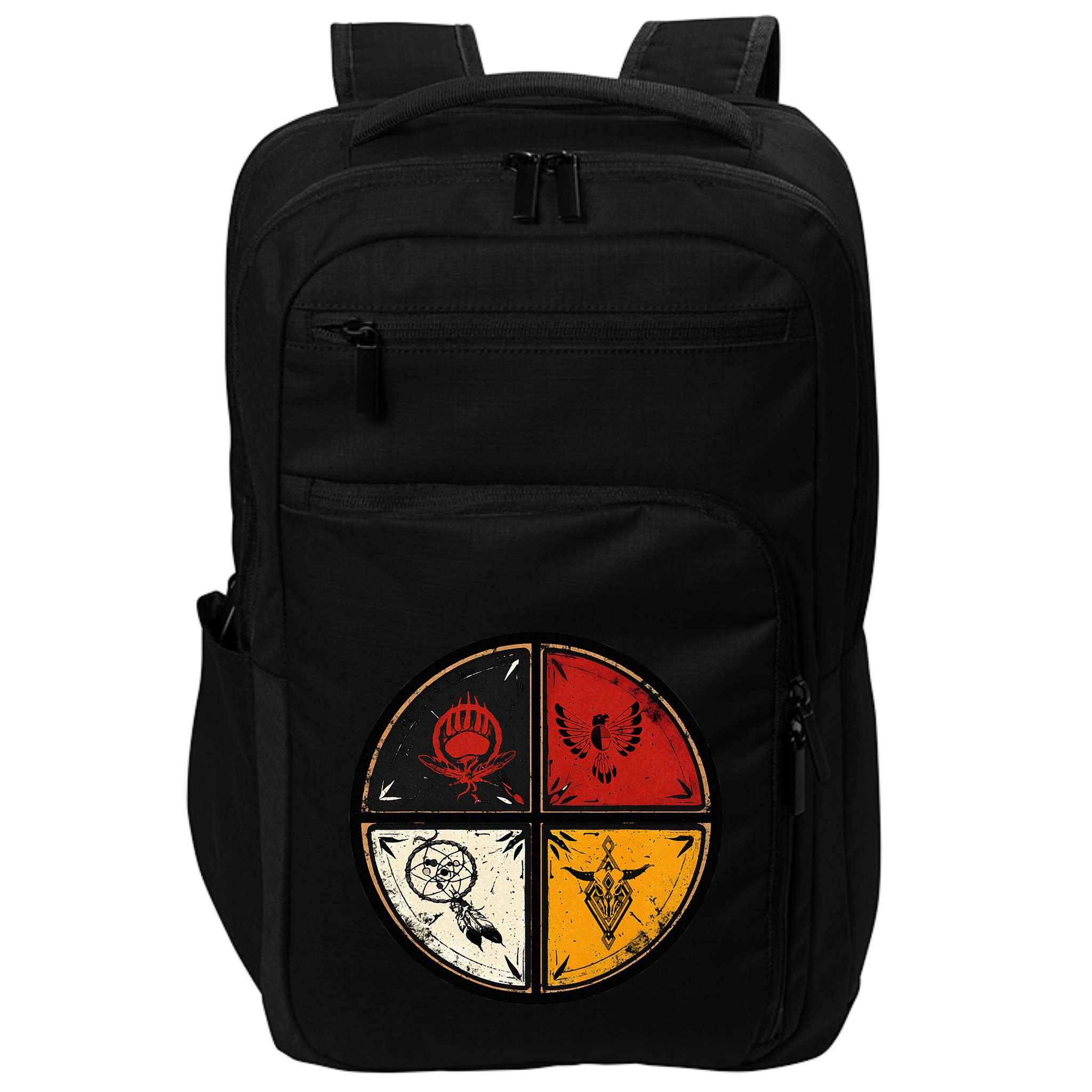 Native American Indian Medicine Wheel Impact Tech Backpack