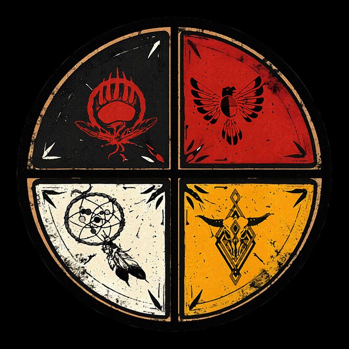 Native American Indian Medicine Wheel Impact Tech Backpack