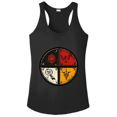 Native American Indian Medicine Wheel Ladies PosiCharge Competitor Racerback Tank