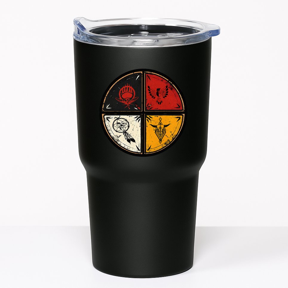 Native American Indian Medicine Wheel Tumbler