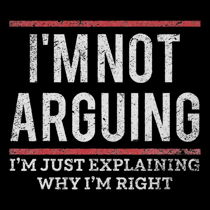 Not Arguing I'm Just Explaining Why I'm Right Cropped Pullover Crew