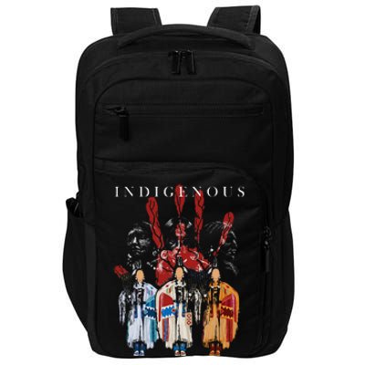 Native American Indigenous Red Hand Indian Blood Themed Impact Tech Backpack