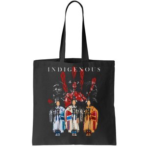 Native American Indigenous Red Hand Indian Blood Themed Tote Bag